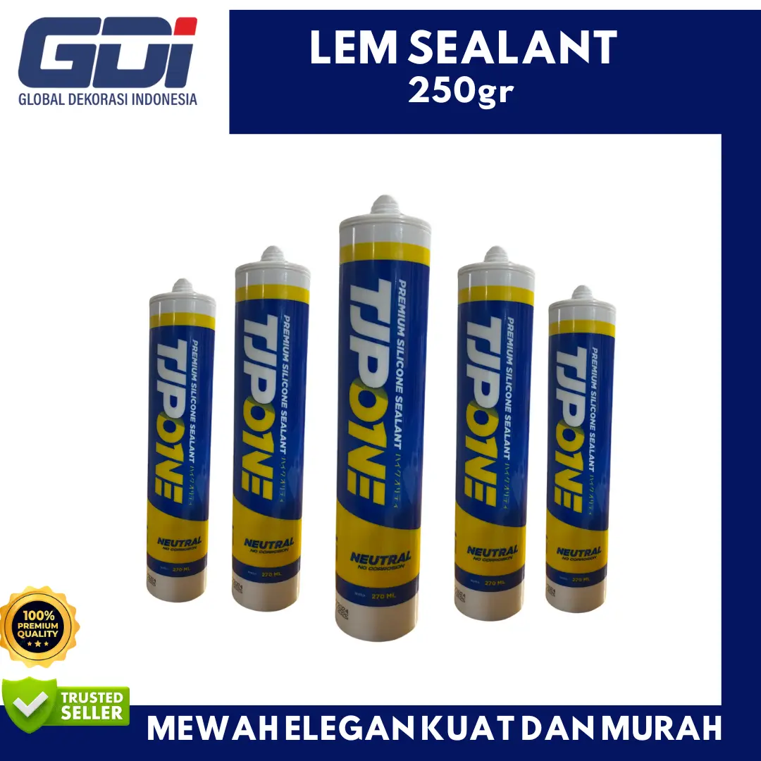 LEM SEALANT 250 GRAM | MULTIFUNGSI PEREKAT WPC, AKUARIUM DLL