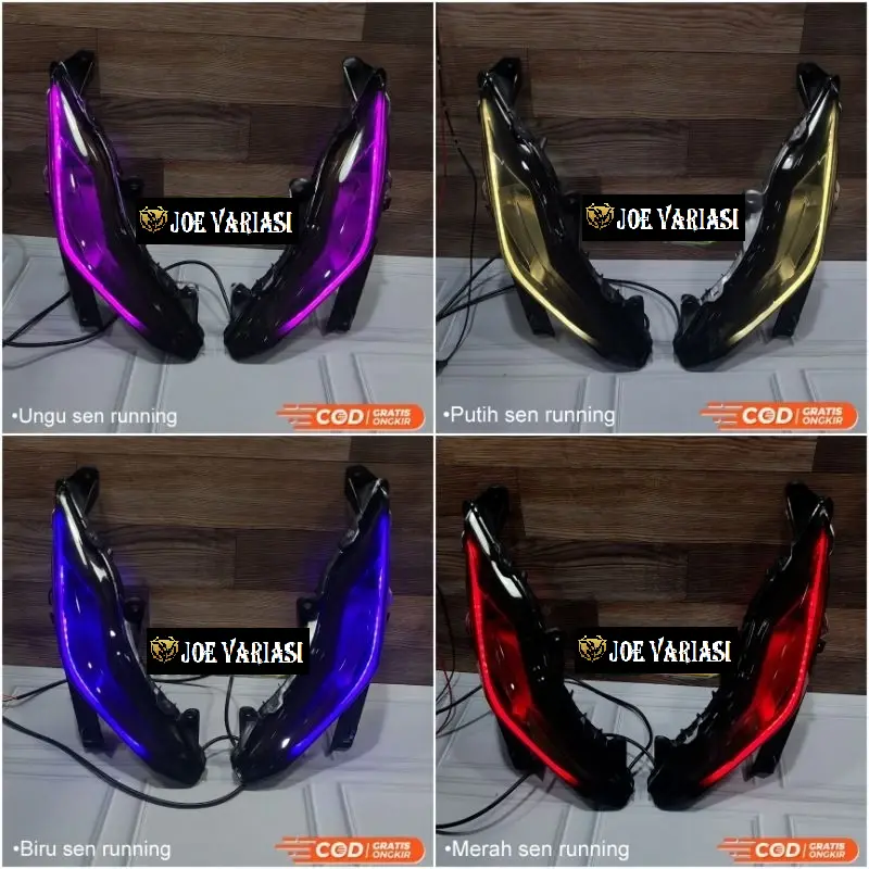 LAMPU ALIS BEAT FI ESP STREET ECO 2016 - 2019 FULLSET MIKA SMOKE BUKAN STIKER Foto Kabel Motor Reflektor Motorcycle