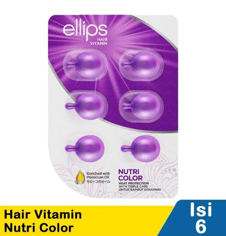 Ellips Vitamin Rambut Pro-Keratin Silky Black 6X1mL - Haircare, Kering 3
