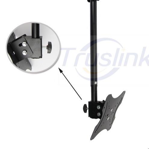 【SG Seller】Truslink Adjustable Ceiling TV Mount 15° Tilt & 360° Rotating Bracket Plasma LCD LED Monitor Flat Panel Displays Smart TV Flat Panel TV Ceiling Mount Bracket for most 17 -42  TV Flat Panel Displays LED TV With VESA Up To 200X200mm --  DJ01-1 5