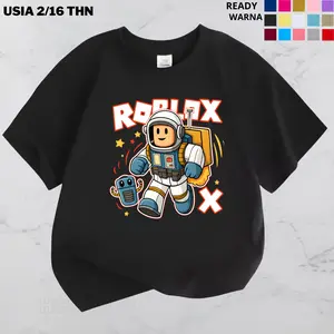 Kaos Anak Roblox Laki Laki Perempuan Usia 2-16 Tahun Cowok Cewek Unisex Katun Cotton
