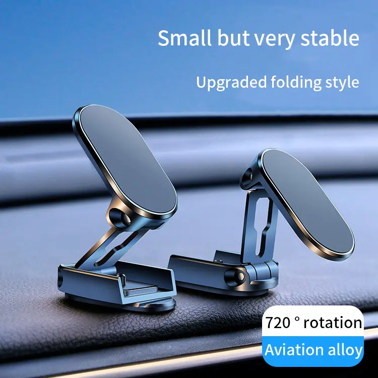 Creative car phone stand Lazy magnetic folding stand car multi-function magnet suction cup type Smartphone Cellphone
