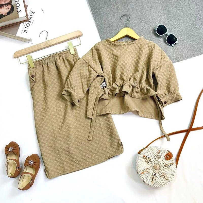 SETELAN ONE SET BAJU DAN ROK ANAK PEREMPUAN 3-5 TAHUN 5