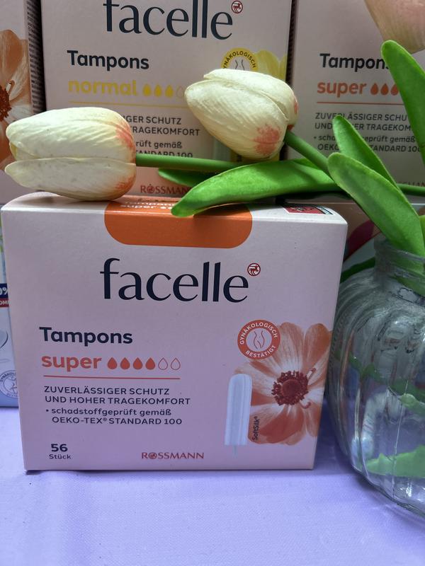  Tampon Facelle và Jessa nội địa Đức size 4 giọt hộp có 56 chiếc dành cho ngày " Dâu " nhiều Nữ 