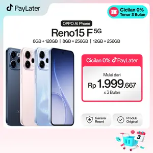 [BARU] OPPO Reno15 F 5G 8GB+128GB/256GB & 12GB+256GB Smartphone [AI Portrait Glow 50MP Ultra Wide Selfie Camera, 7000mAh Large Battery 80W SUPERVOOC, 5-Year Fluency Authentication]