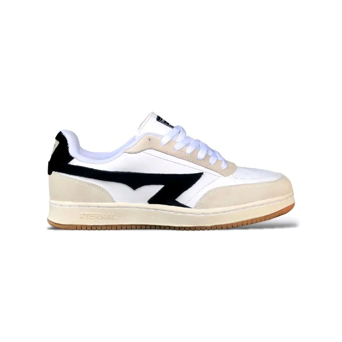Sepatu XternalStepSure - Sneakers Scartare Tenis Ivory Offwhite Black Pria Wanita