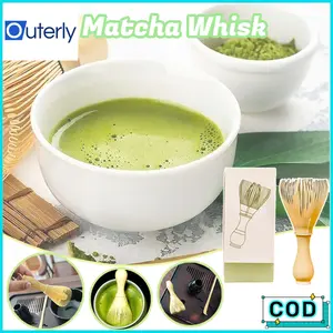 【READY】Matcha Whisk Plastic/Pengocok Matcha Praktis Resin / Homelab Pengaduk Matcha Plastik / Bubuk Kopi Teh Hijau Sikat Alat Penggiling Sikat Sikat