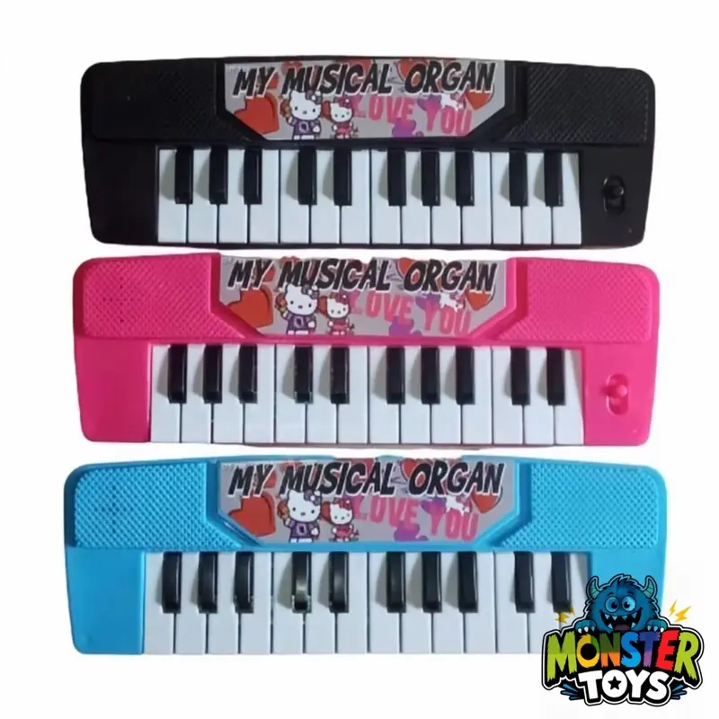 Mainan Anak My Musical Organ Hello Kitty Mainan Musik Anak Mainan Piano dengan Desain Warna-warni dan Tombol Keyboard DT788