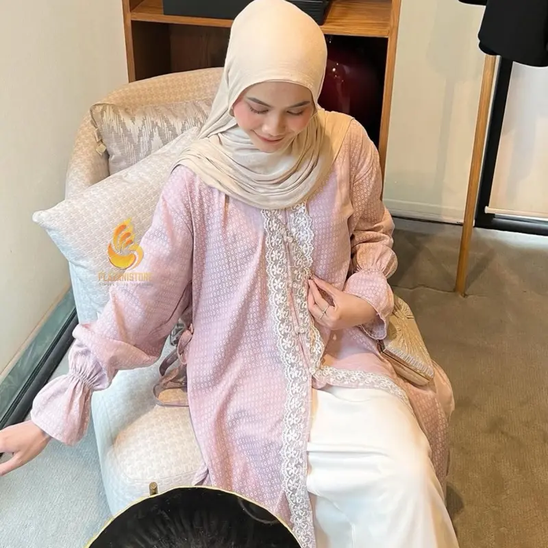 Kaluna Tunik Kebaya - Tunik Kutubaru Jaguard Viscose - Atasan Kebaya 3
