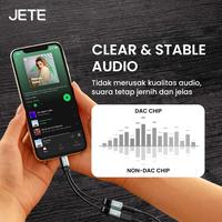 Gambar OTG Converter JETE OX 2 in 1 Adapter Splitter Lightning Type C Male to Type C & Audio Jack 3.5mm AUX Female Fast Charging Connector Music Call - OTG OX 2 in 1 TypeC to Audio Jack3.5 + TypeC dari Doran Gadget Official Kota Administrasi Jakarta Pusat 3 Tokopedia
