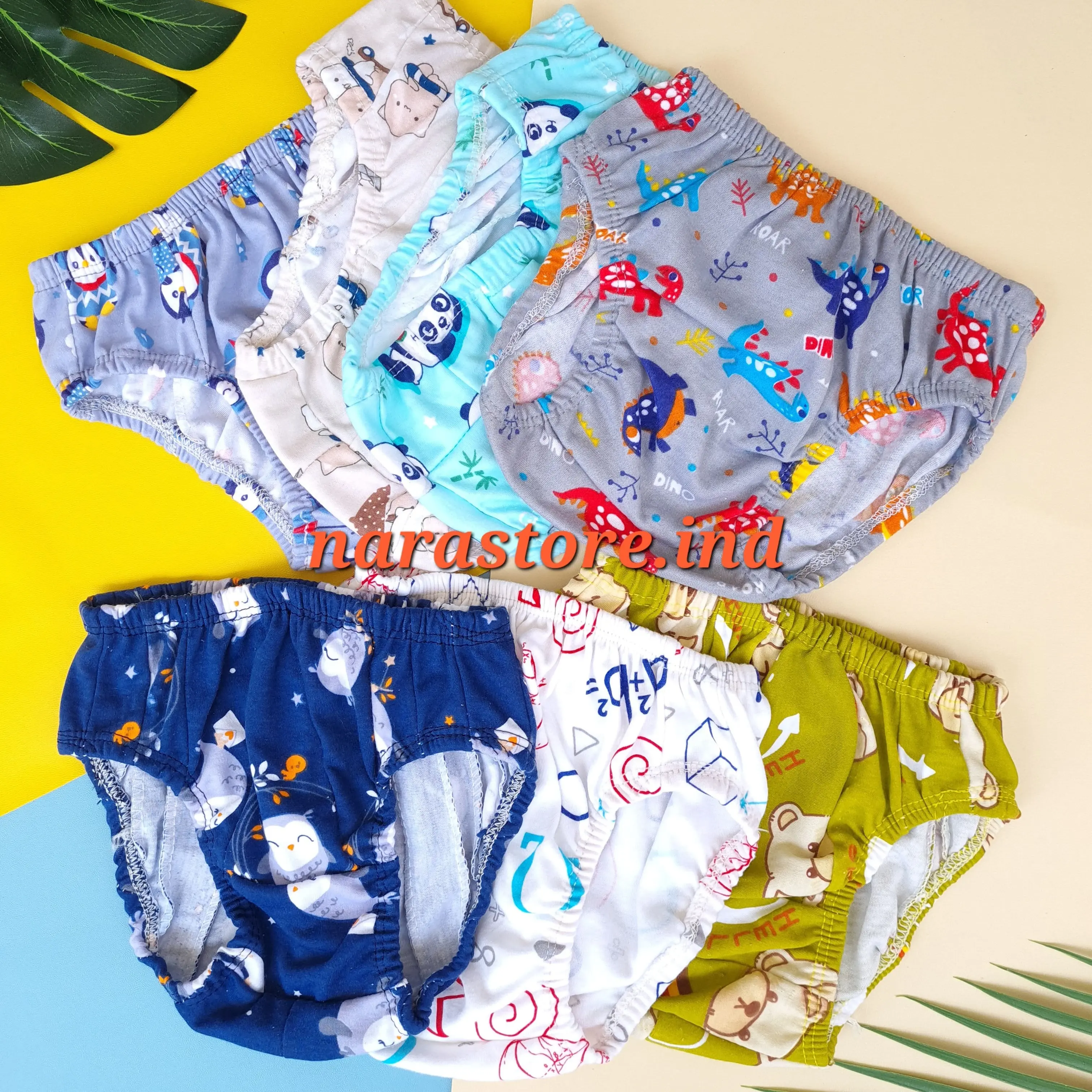 6 Pcs Celana Dalam Anak Laki Laki 1 - 5 Tahun Motif Keren dan Lucu
