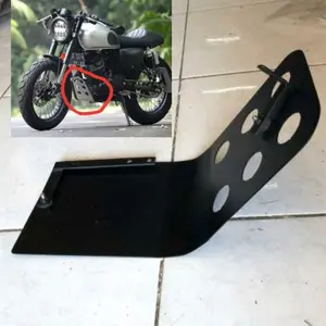 PROMO COD Cover Pengaman mesin custom universal scorpio megapro gl tiger thunder byson W175 honda win100 win Besi Motorcycle