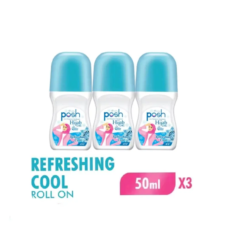 (PAKET ISI 3) Posh Deodorant Hijab Chic 50ml 2