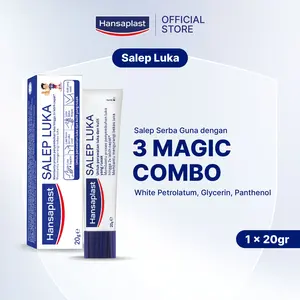 HANSAPLAST Salep Luka 20g P3K - Merawat luka & kulit yang rusak, mengurangi risiko bekas luka