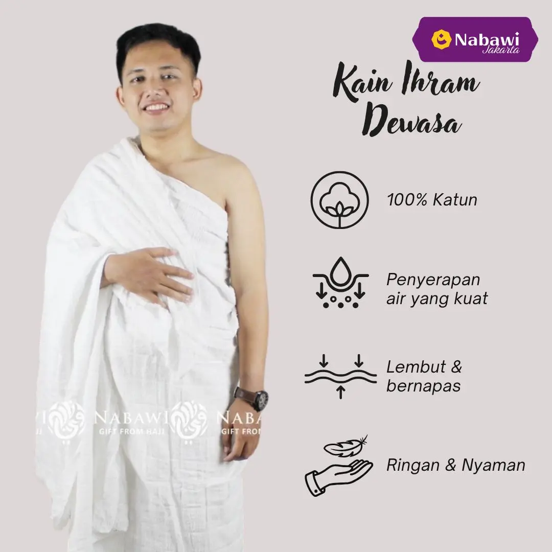 Kain Ihram Baju Ihrom Handuk Pria High Quality