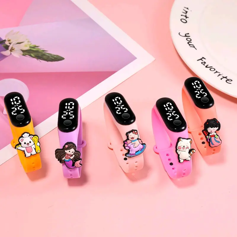 Jam Tangan Anak Karakter Kartun Lucu LED Tahan Air Model Keren Kekinian - Fashion 3