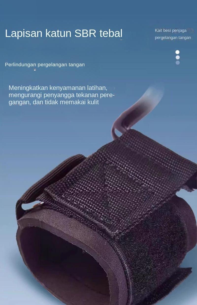 Sarung Tangan Gelang, Kait Tarik Kebugaran Kuat, Anti Selip, Cocok untuk Menggantung Palang Horizontal, Peralatan Pendukung