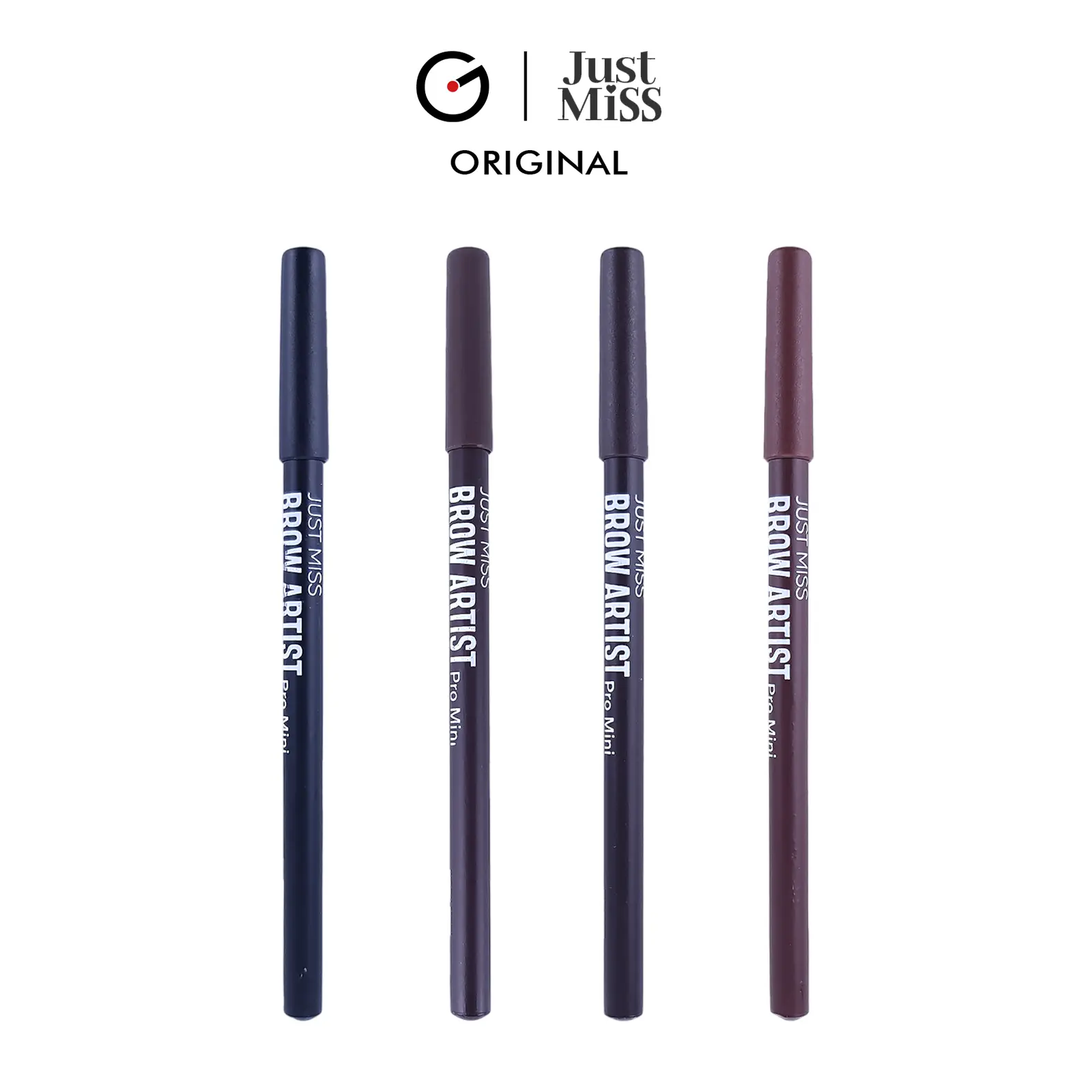 Just Miss Brow Artist PRO Mini Pensil Alis 1.3G eyebrow Pencil Pigmented Perona Alis BPOM JUS-brown dark brown