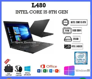 LAPTOP MURMER !!  L480 I5 8TH RAM 16GB/1TB SSD / 14" /WIN 10