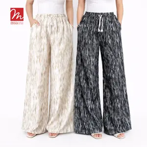 Mia Fashion.id SOLAR GALAXY PANTS Celana Kulot Panjang Wanita Loose Highwaist Celana Motif Abstrak Galaxy Terbaru