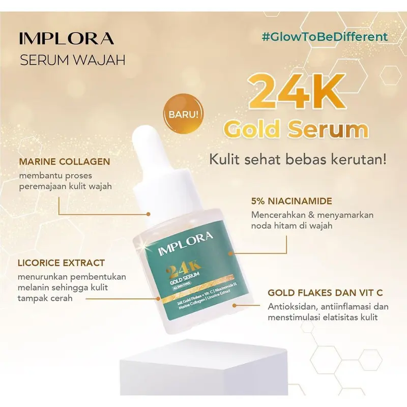 IMPLORA FACE SERUM LUMINOUS BRIGHT SERUM ACNE PEELING MIDNIGHT SERUM WAJAH IMPLORA 4
