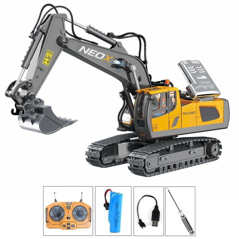 Máy xúc điều khiển từ xa 11 kênh cho bé Toy Đồ Chơi Ô Tô Pin