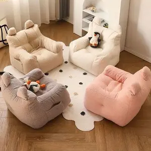 TAFLO Sofa Anak Minimalis - Bahan Katun Bernapas & Anti Noda, Bahan Ramah Lingkungan &Aman untuk Ruang Tamu/Kamar Furniture multifungsi bisa di bentuk play simply playground life