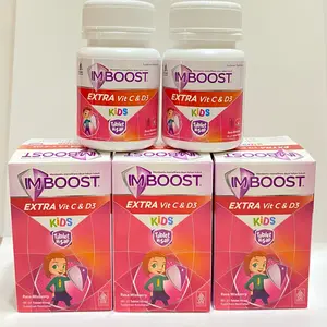 Imboost Kids Extra Vit C & D3 Tablet Hisap Suplemen Daya Tahan Tubuh Anak 21 Tablet