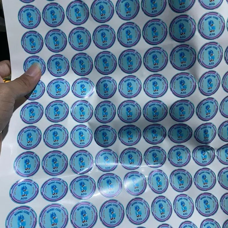 Sticker Tempelan berbie sonic arliyen 2.5mm tempelan praktis harga per 2 pieses Blue