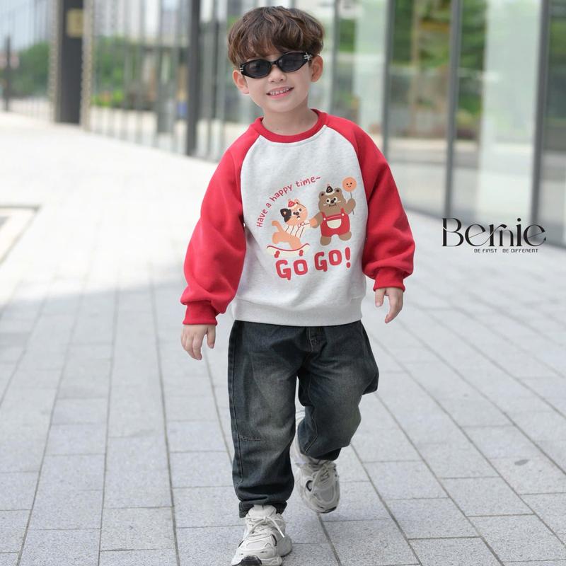  Bennie Áo Đông Cotton Nỉ 4C Lót Bông Mềm Mịn Co Dãn Giữ Nhiệt Tốt Màu Nổi Bật Họa Tiết Hình In Sắc Nét Đáng Yêu Cho Bé Trai 