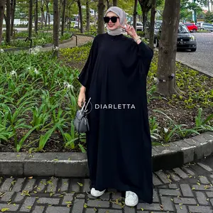 Sabine Batwing Dress Busui Polo Linen Gamis Batwing Dress Daily Jumbo Kaftan Batwing by Diarletta