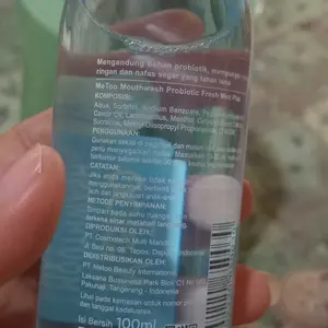 [BPOM] MeToo Mouthwash Fresh Mint 100ml /nafas segar / menghilangkan bau mulut / kumur karang gigi / non-alkohol