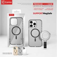 Gambar COPPER Slim PC Compatible For iPhone 14 - Hardcase With Metal Ring Stand - Black, Case Only dari Copper Surabaya Kota Surabaya 1 Tokopedia