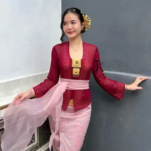 Lotuskebayabali | KEBAYA BORDIR KERAWANG ASTER | versi BET BELAH/SQUER | Kebaya Wanita