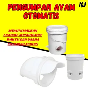 Pengumpan Ayam otomatis gravitasi, pakan konstan untuk tersedia