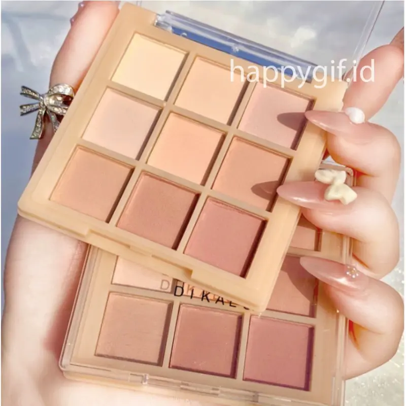 DIKALU NUDE Matte Eyeshadow Korean Palette 9 Warna Matte Smokey Pigmented XX036 2