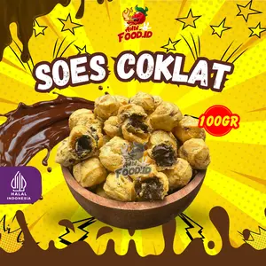 Kue Soes Kering Isi Cokelat Lumer Sus Cokelat