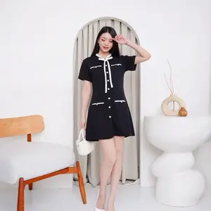 LADURES | Ashley Dress | Knit Midi Wanita Old Money Mewah