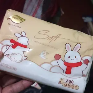 【Harga banting】6 pcs Tisu wajah 300 helai 3ply Tisu murah gratis ongkir halus lembut aman untuk kulit bayi -PURITH