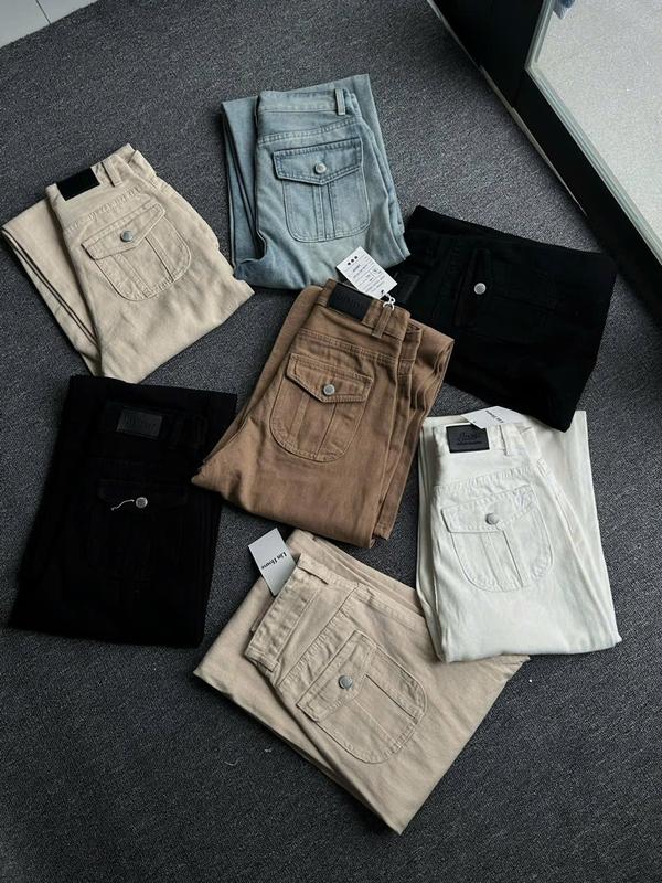 LIN HOUSE CÓ FROM NẤM LÙN QUẦN JEANS SUÔNG TÚI NẮP