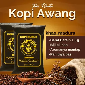 Promo KOPI BUBUK HITAM, KOPI AWANG, KOPI KHAS MADURA, Coffee Robusta giling