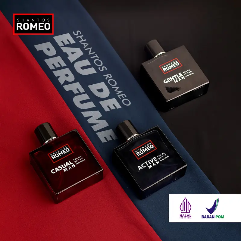 Shantos Romeo Fragrance Eau De Parfume 100ml Parfum Wangi Pria Perfume Cowo Wanginya Sporty, Maskulin 4
