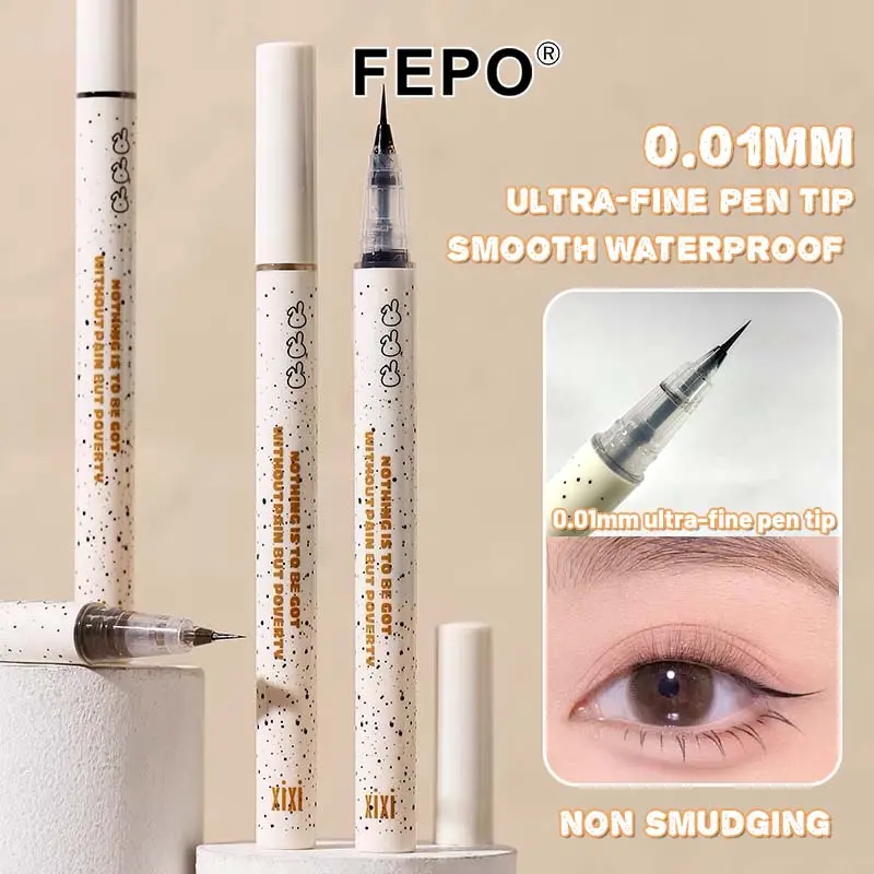 FEPO Bút Kẻ Mắt Dạng Lỏng 0.01mm Nhanh Khô Chống Thấm Nước Lâu Trôi 0