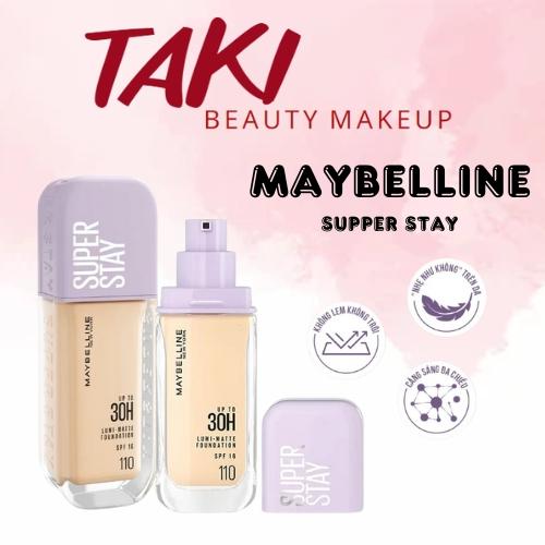 Kem Nền Bắt Sáng Maybelline Superstay Lumi Matte 30H 35ml Nắp Tím [110 - 120 - 118]