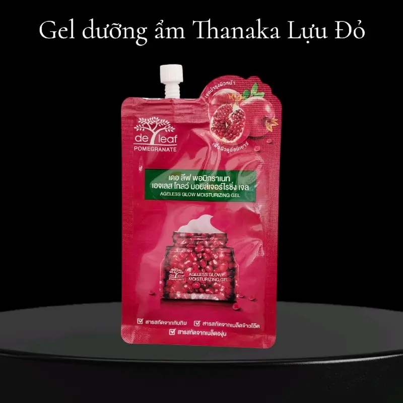 1 TUÝP 6G GEL DƯỠNG ẨM LỰU ĐỎ DELEAF POMEGRANATE. (Chăm Sóc Da) Women 3