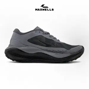 Maxwells - Glacier Abu Black Grey Sepatu Olahraga Trailrun Lari Running Volly Basket