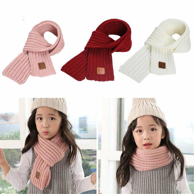 Fashion Outdoor Soft Neck Warmer Kids Scarf Warm Knitted Scarf 0
