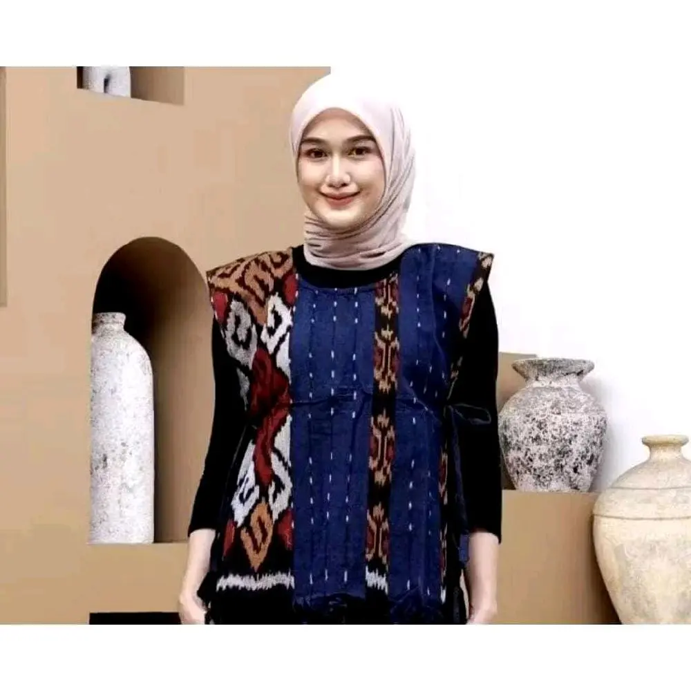 Vest Outer TEnun Kekinian Motof Asmat Toraja Dll
