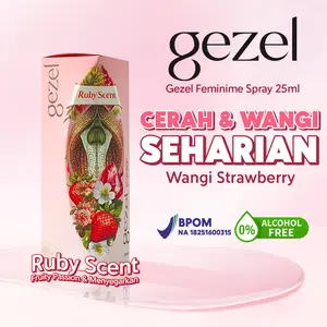 Gezel Ruby Scent Feminine Care - Spray Pencerah & Wangi Tahan Lama