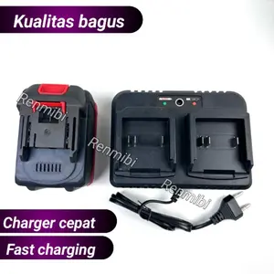 Charger Bor Impact carger wrench cordless ganda double lxt cas casan 21v 48v 88v 36v 98v adaptor gerinda mesin rumput jet cleaner